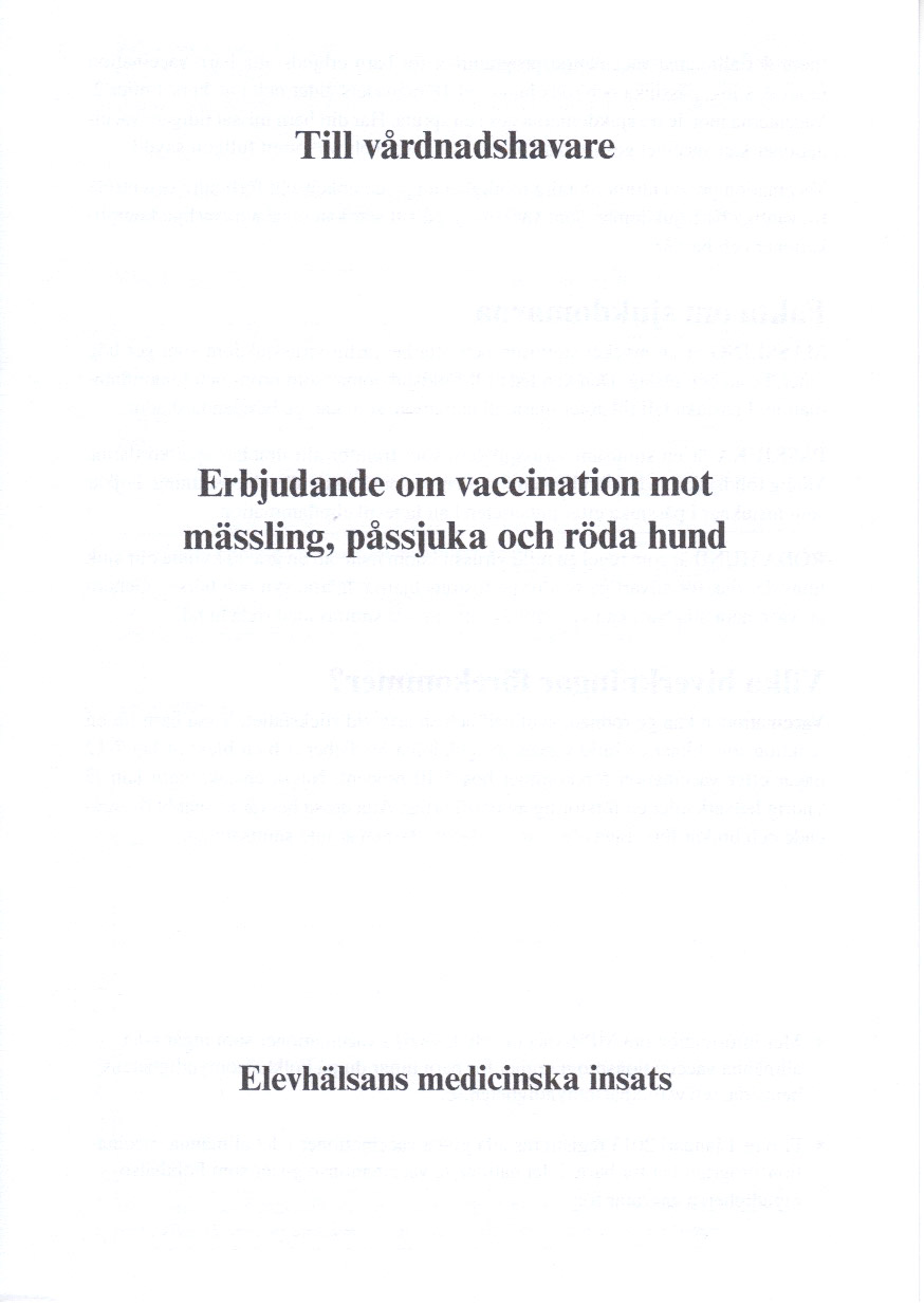 Bok: Medgivande om vaccination mot MPR